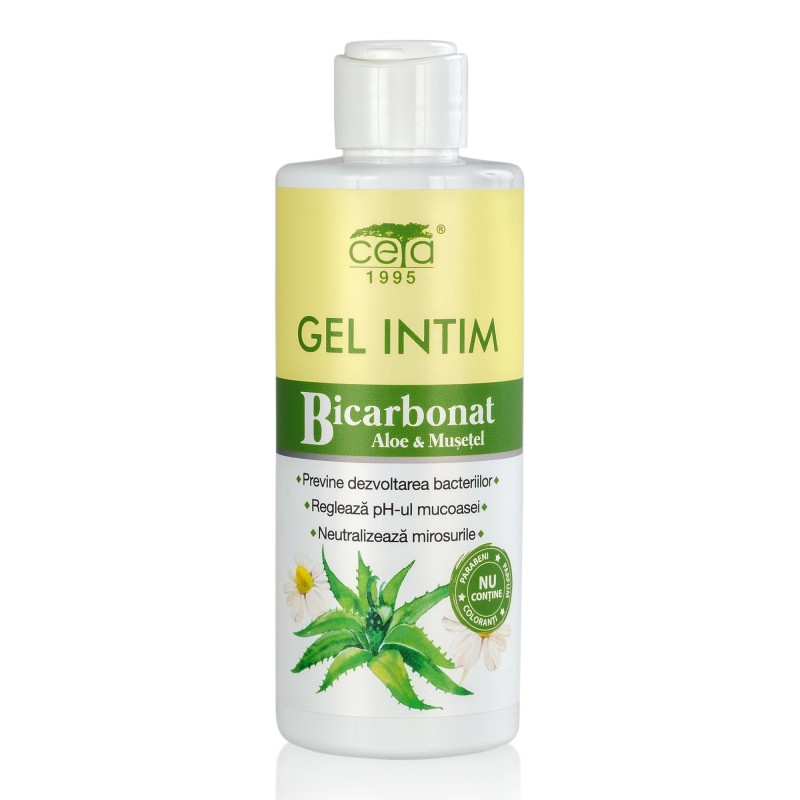 GEL INTIM CU BICARBONAT FLACON  200 ML aloe, musetel, acid lactic